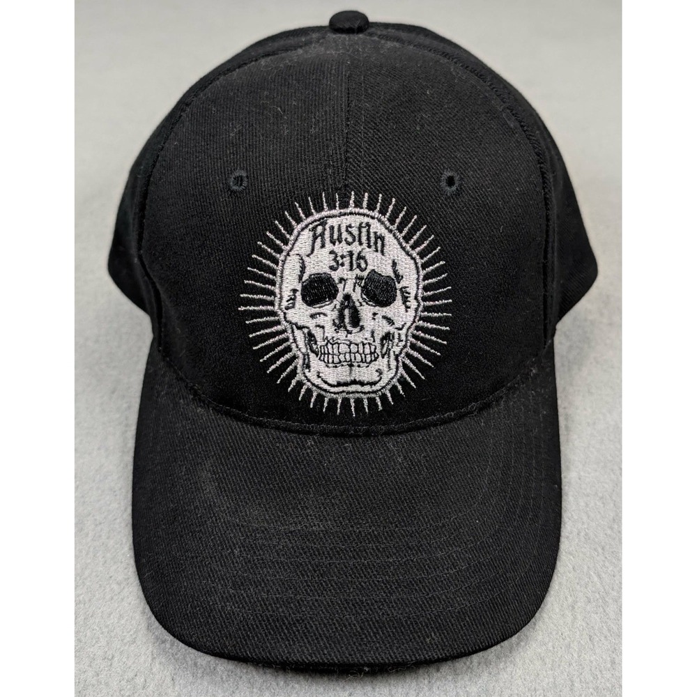 Vintage 2003 Stone Cold Steve Austin Hat Cap Skull Stunner Inc WWF WWE Strapback